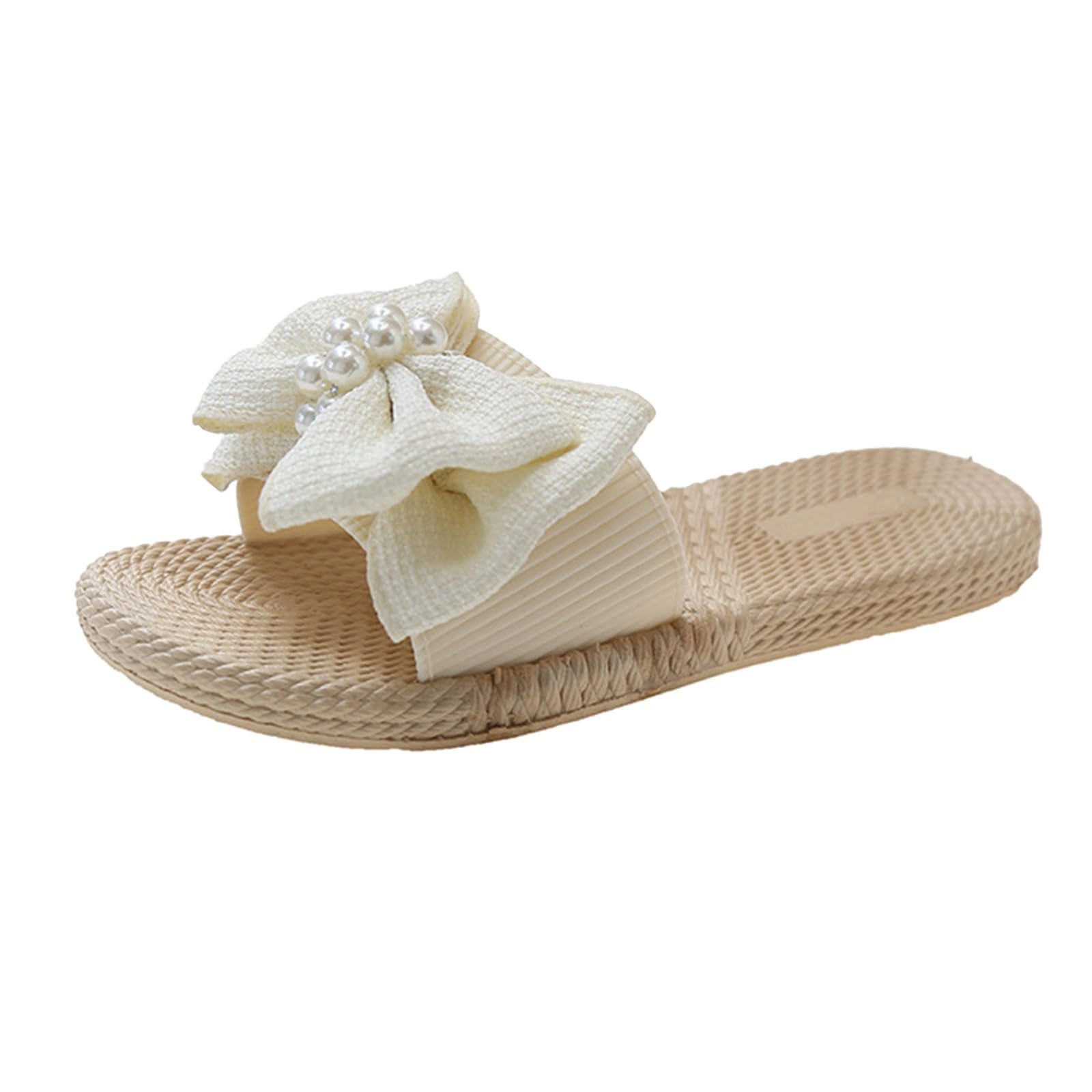 Chanclas de verano bajas para mujer - Sandalias de cuerda con cuña