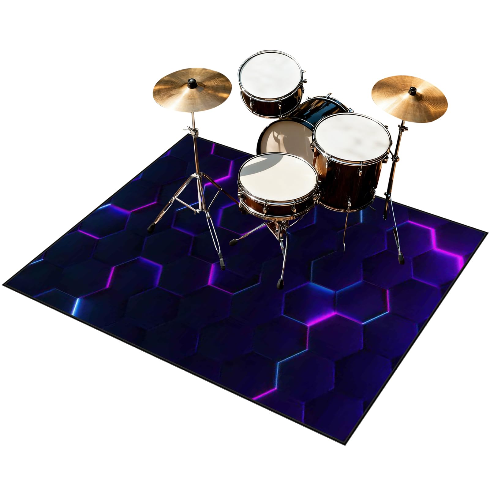 180 x 140 cm Dywan z baterią elektroniczną Dźwiękoszczelny Antypoślizgowy Dywan Pochłaniający Akustyczny Profesjonalna mata do instrumentów muzycznych do instrumentów muzycznych do gitary basowej