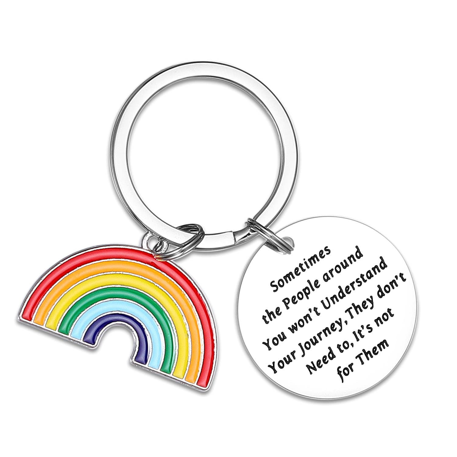 KivoslivizLgbt Keychain Gifts Gay Pride Key for Men Him Her Some People are Gay Key Chains Lesbian Jewelry Women Gay Pride Keychain
