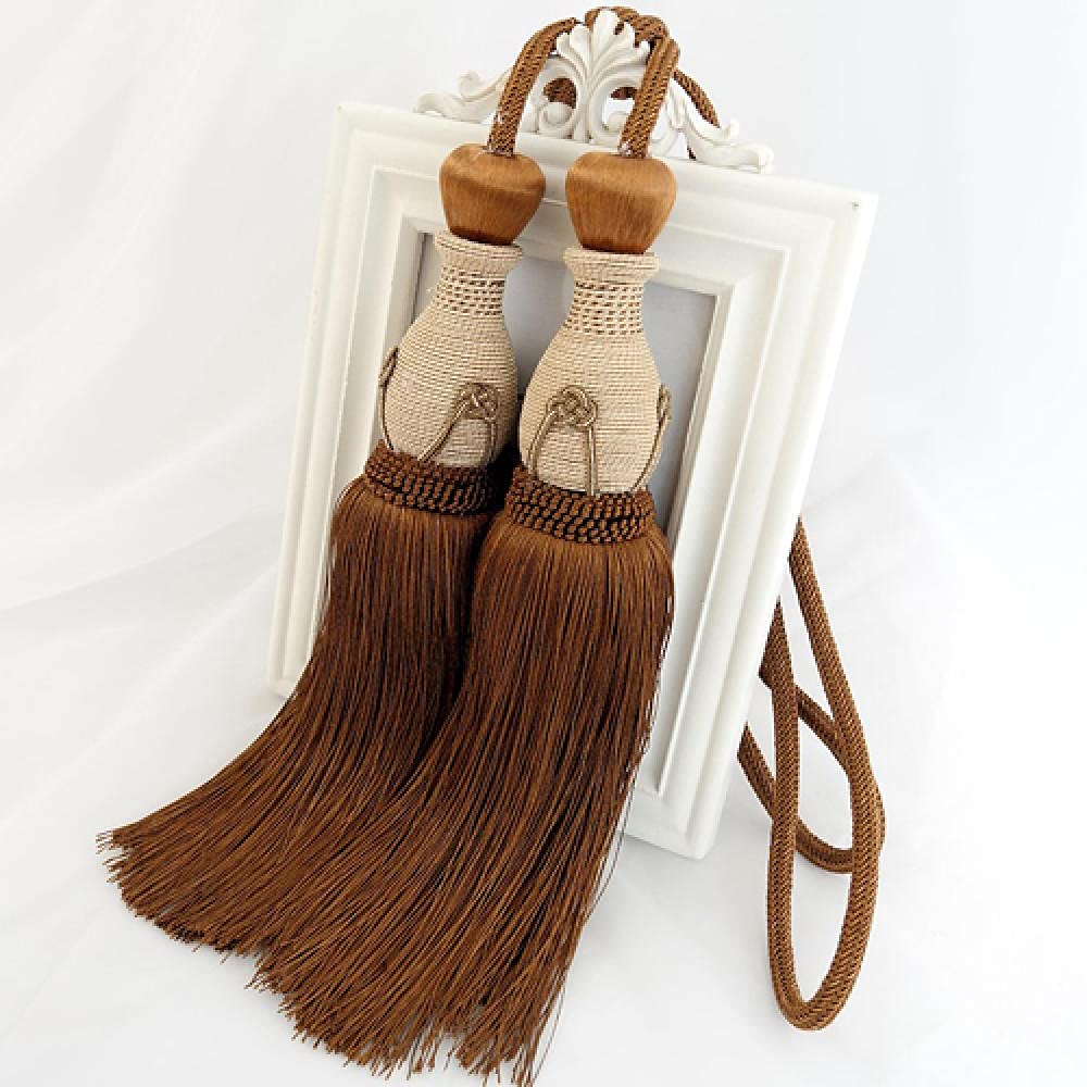 Alzapaños para Cortinas, Clips para Cortinas, Cuerda, Hebilla, Alzapaños para Cortinas, Alzapaños para Cortinas, Estilo Europeo, Doble Bola, para Colgar, Decor,4 Pcs