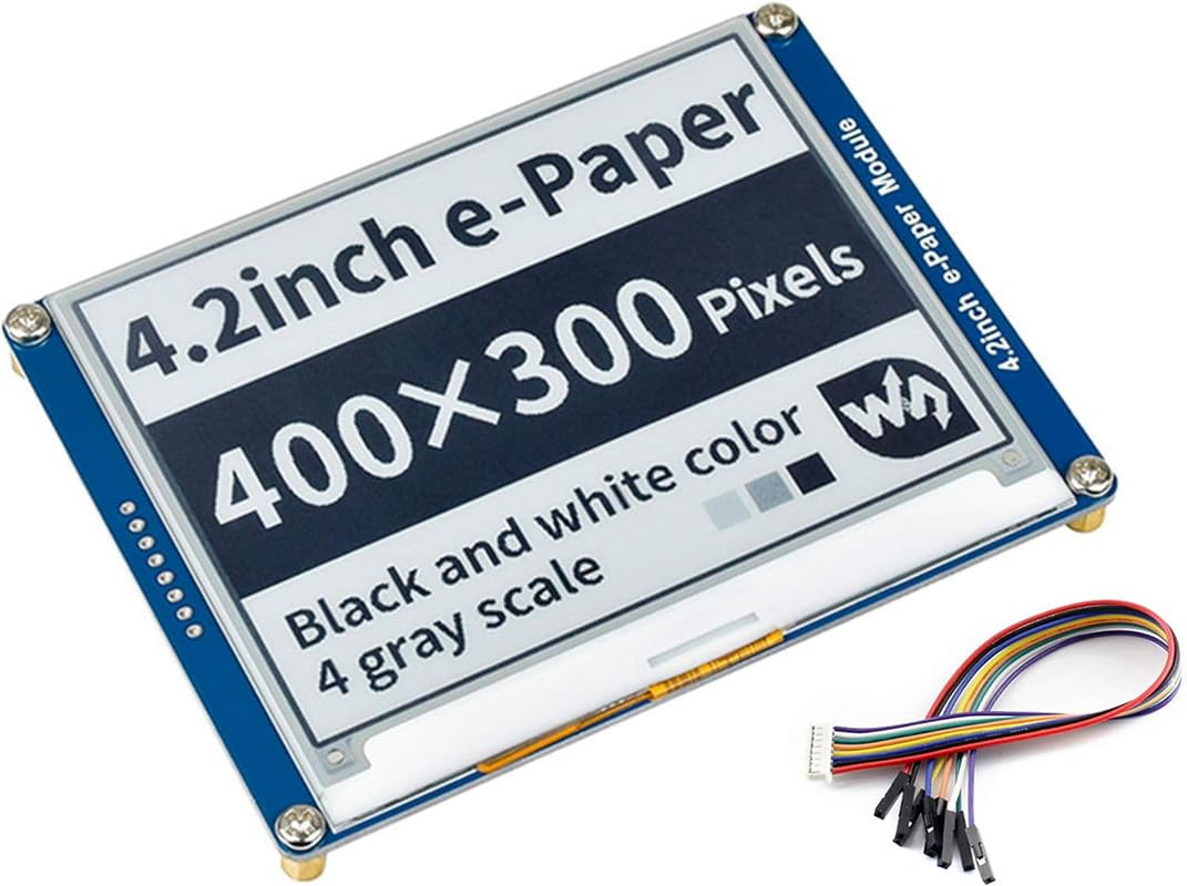 Waveshare 4.2inch E-Ink Display Module 400x300 Pixel Black,White Two-Color 3.3V-5V E-Paper Screen LCD Support Full Refresh SPI Interface for Raspberry/Jetson Nano/Ard/Nucleo-picture-12