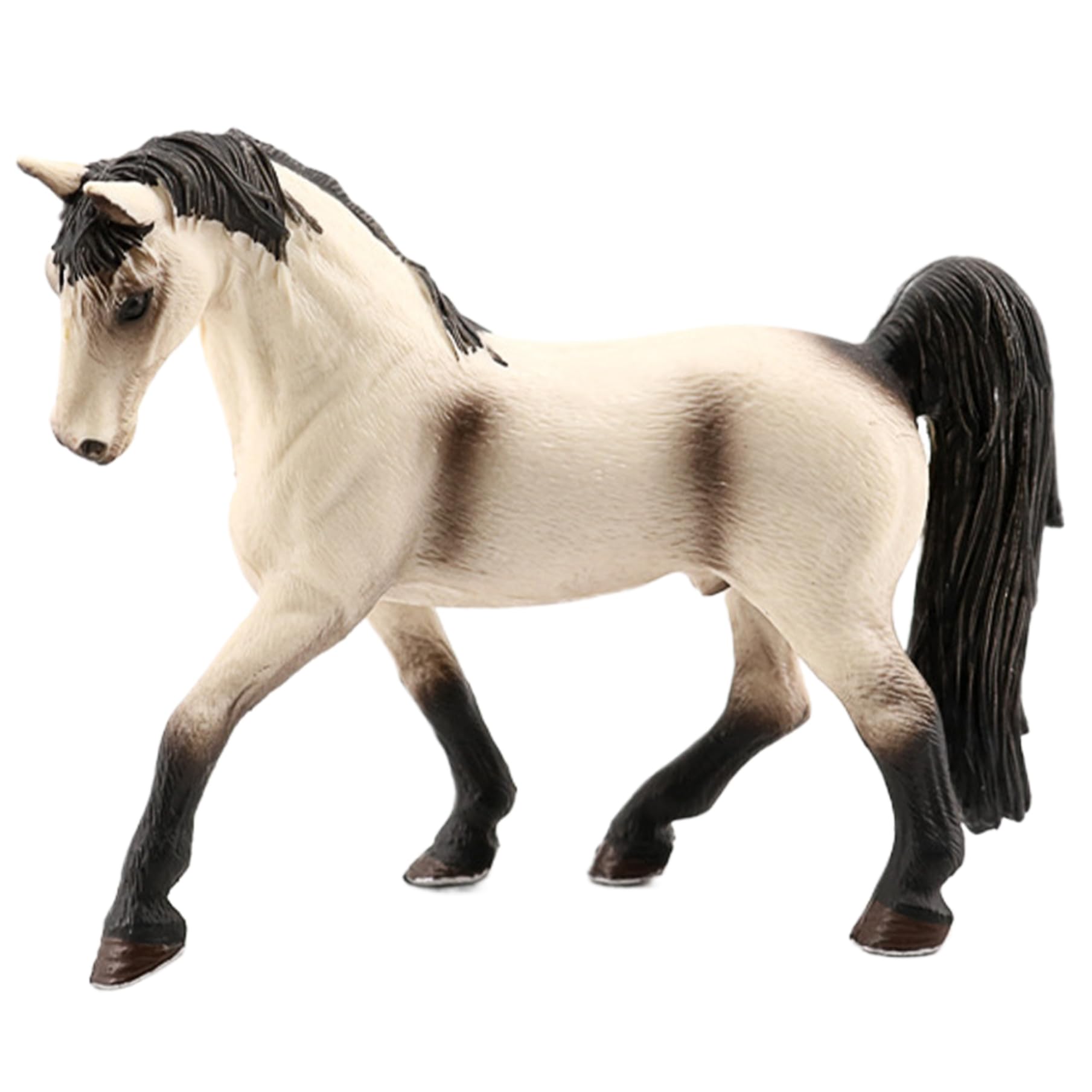Monetais Horse Figurines, Realistic Horse Statue Animal Figures, 4x5 Plastic Educational Toys Birthday Set Animals Toys for Kids Boys Girls White
