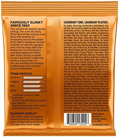 Ernie Ball Hybrid Slinky Nickel Wound Electric Guitar Strings 3 Pack - 9-46 Gauge - Görsel 2