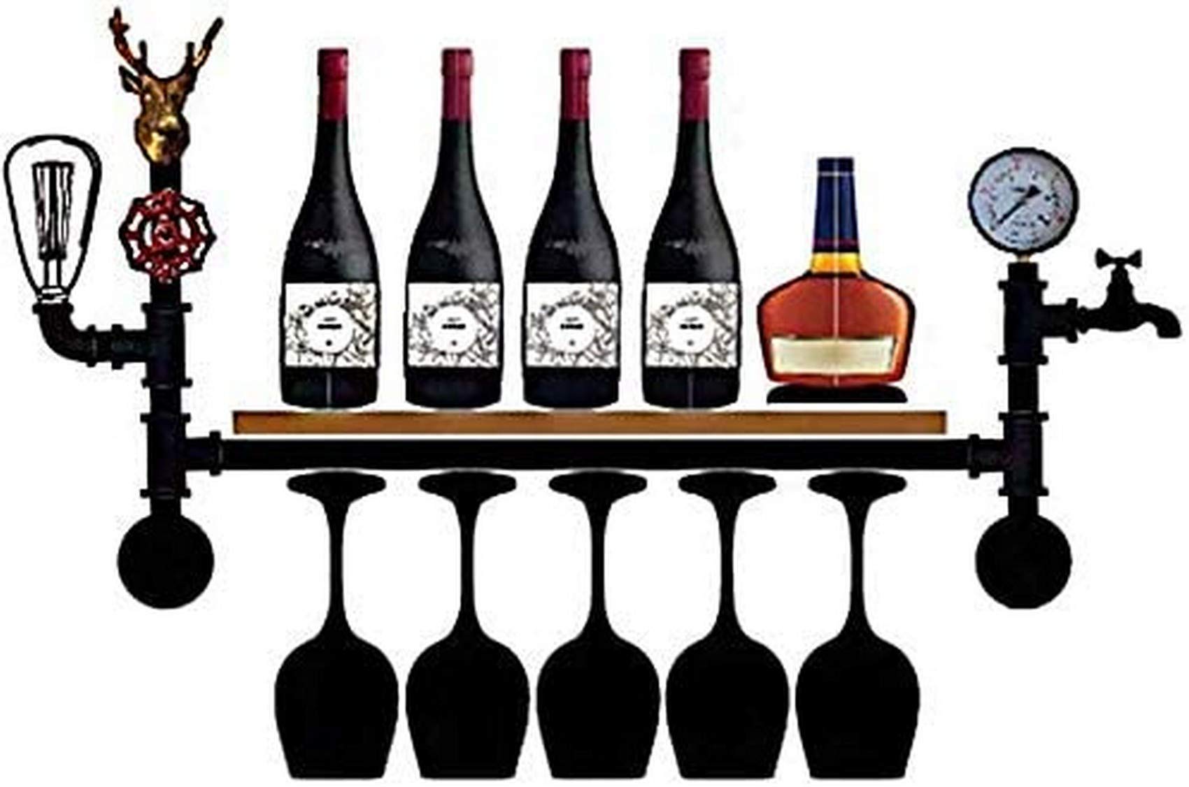 Étagère à vin mural pour ranger vos bouteilles et libérer de la place dans la cuisine