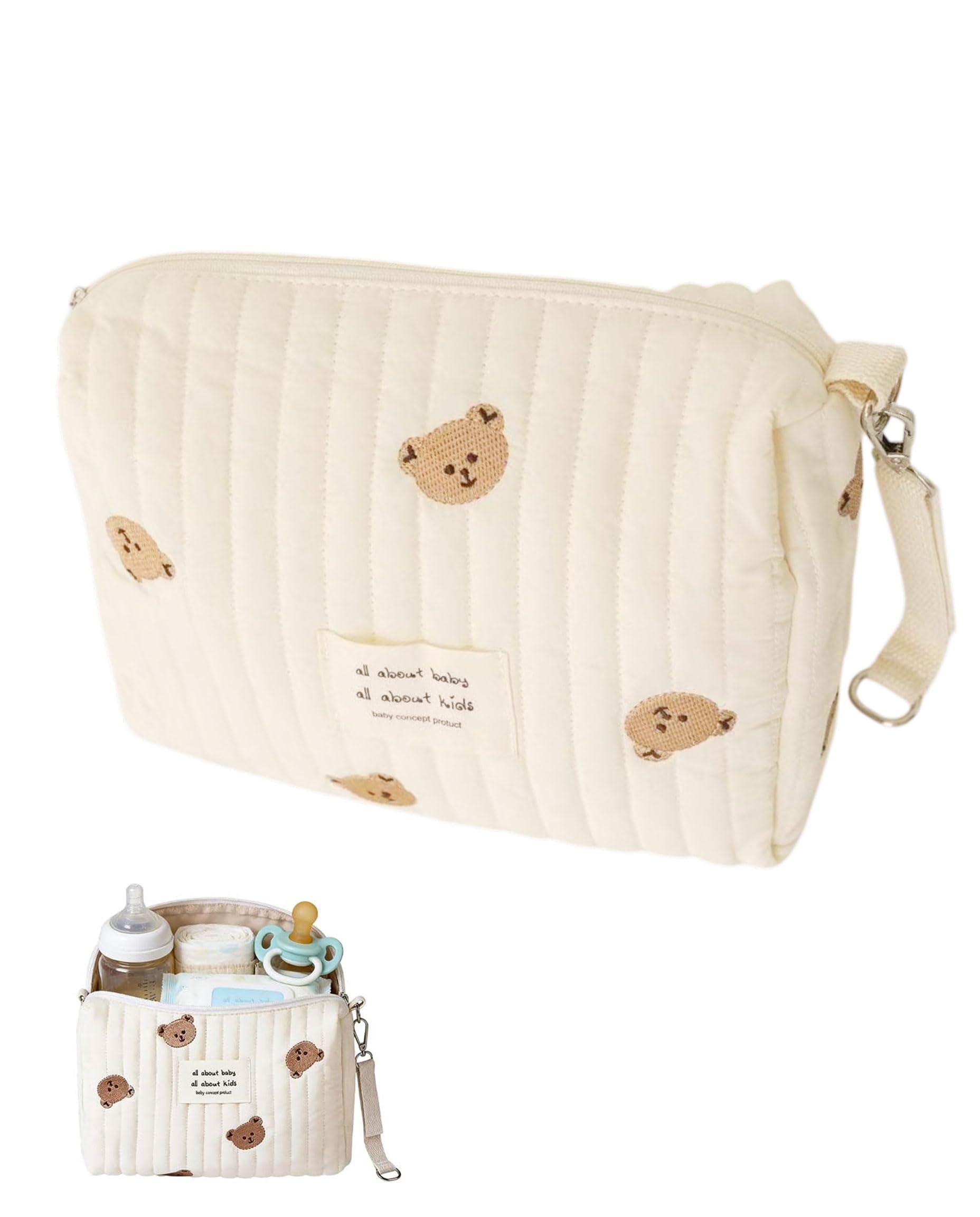 Borsa Mamma Passeggino Zaino Fasciatoio 25x17x10CM Parto Ospedale Neonato Porta Pannolini