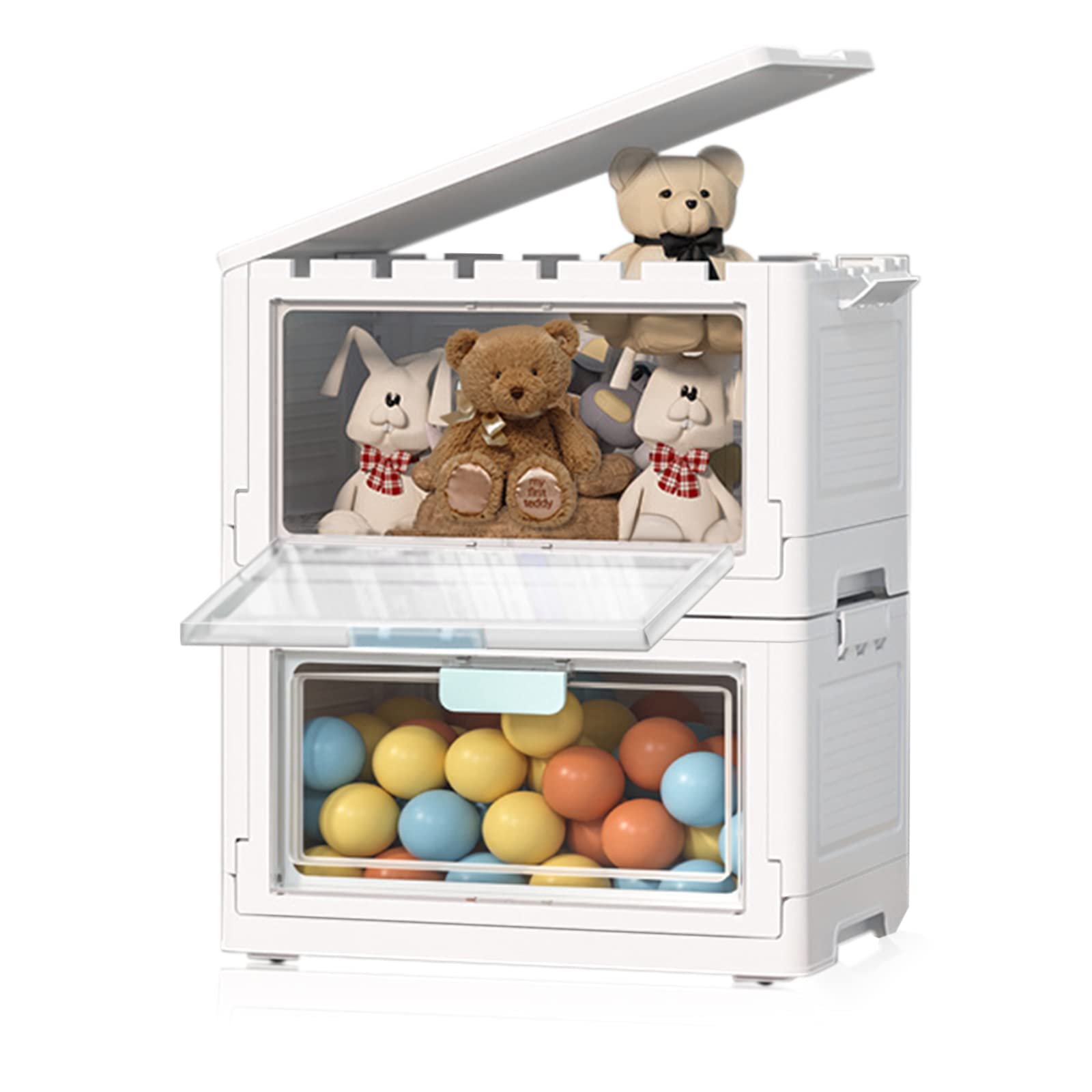 Buy CTSNSLH 24Qt Storage Bins with Lids Plastic Storage Bin for Closet