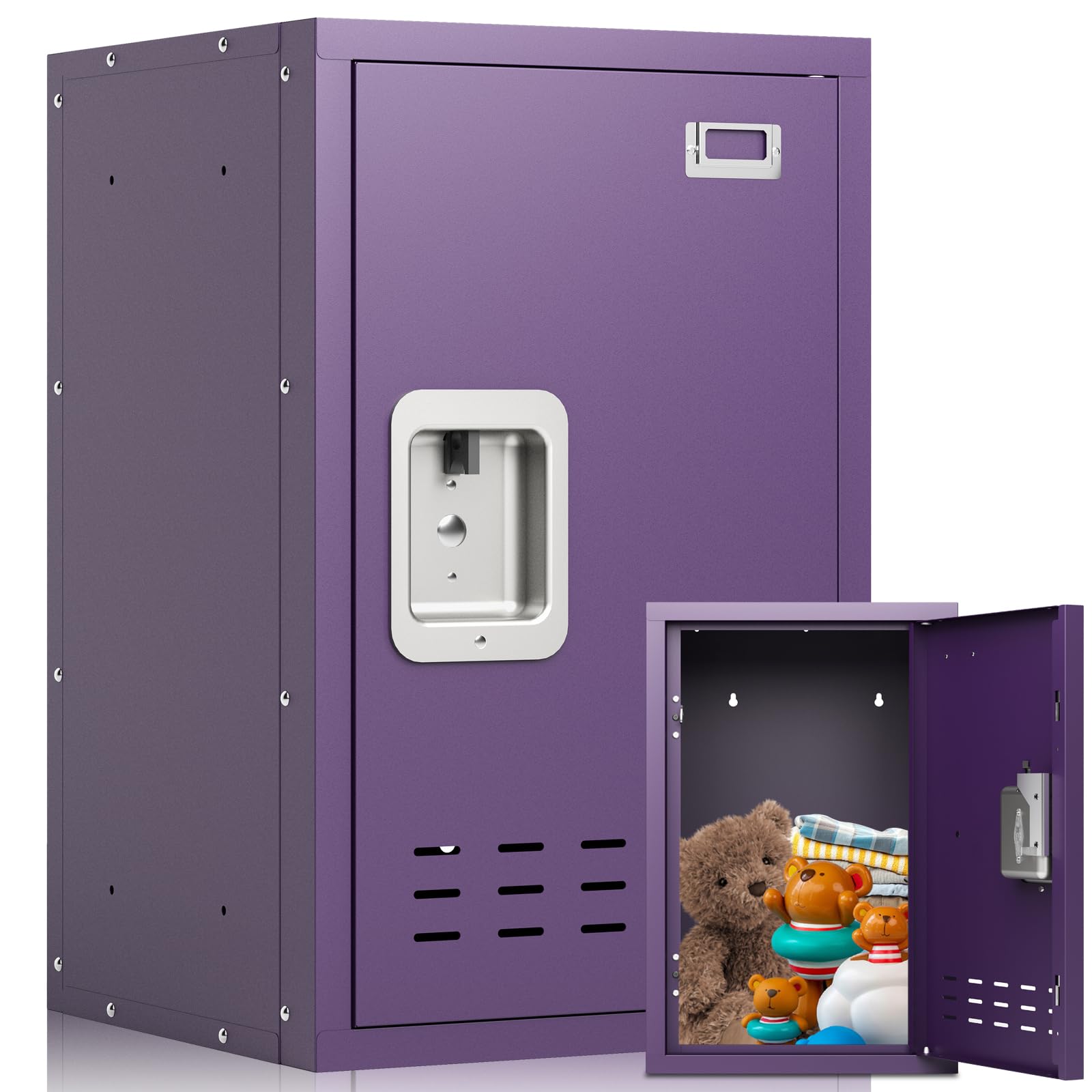 BUTISOW Metal Lockable Storage Cabinet with Locker Shelf, 24