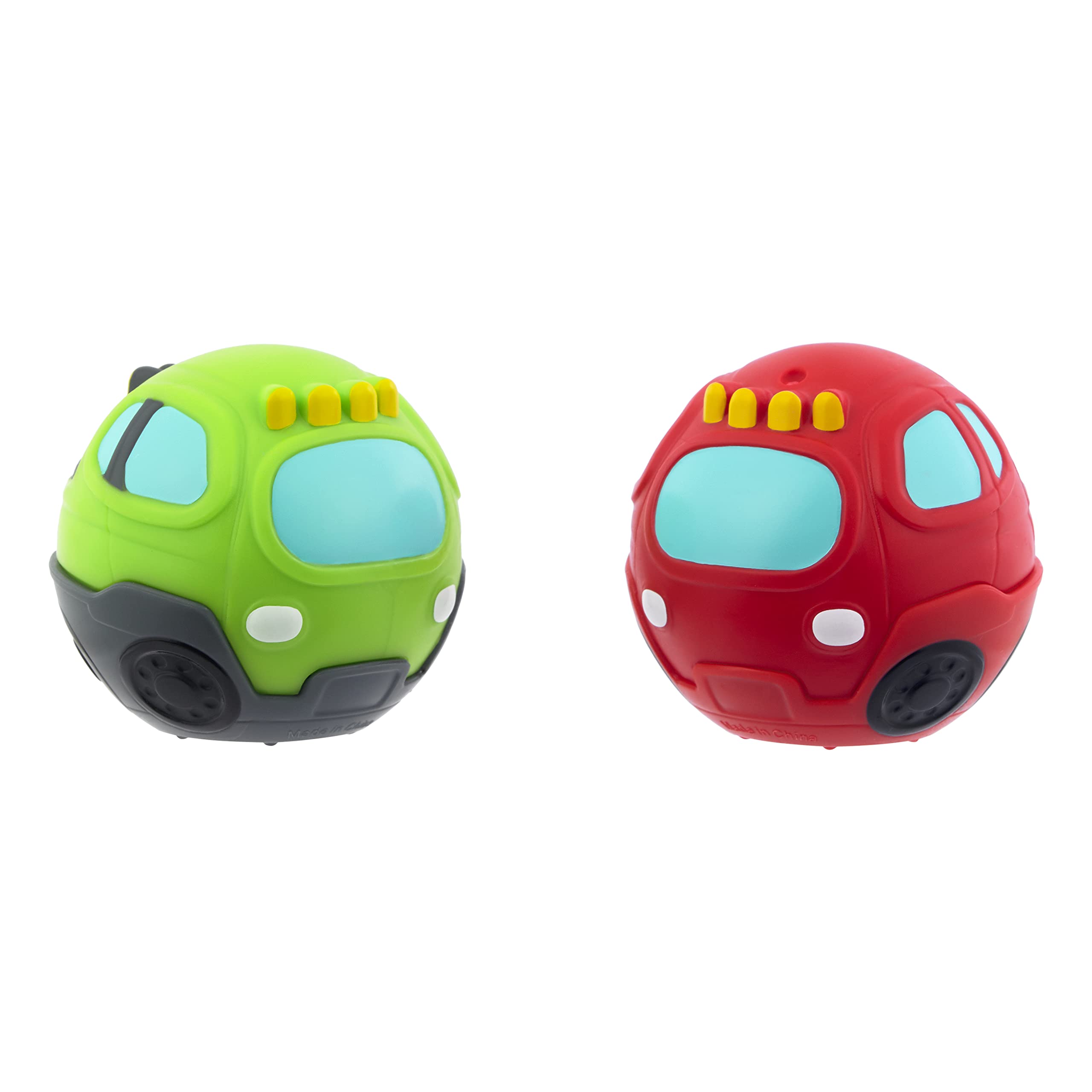 Little Tikes Learn & Play Roll Arounds - Off Roadin' 2-pak - Wytrzymała piłka i samochód dla malucha - Łatwe do pchania, toczenia i trzymania - Pobudza wyobraźnię - Od 18 miesięcy