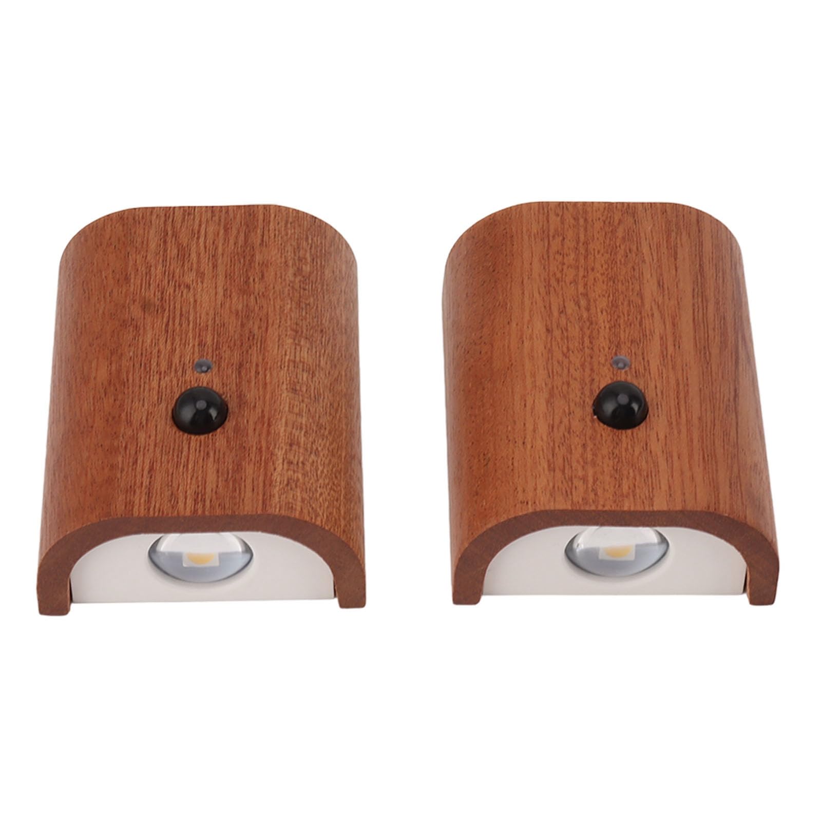 Luce Notturna per Corridoio Smart Link Sensore di Movimento in Legno Luce Notturna per Scale Lampada LED da Parete Magnetica Ricaricabile USB Confezione da 2