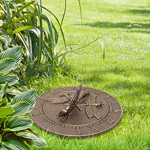 Whitehall Products Dragonfly Sundial, French Bronze #TOP2