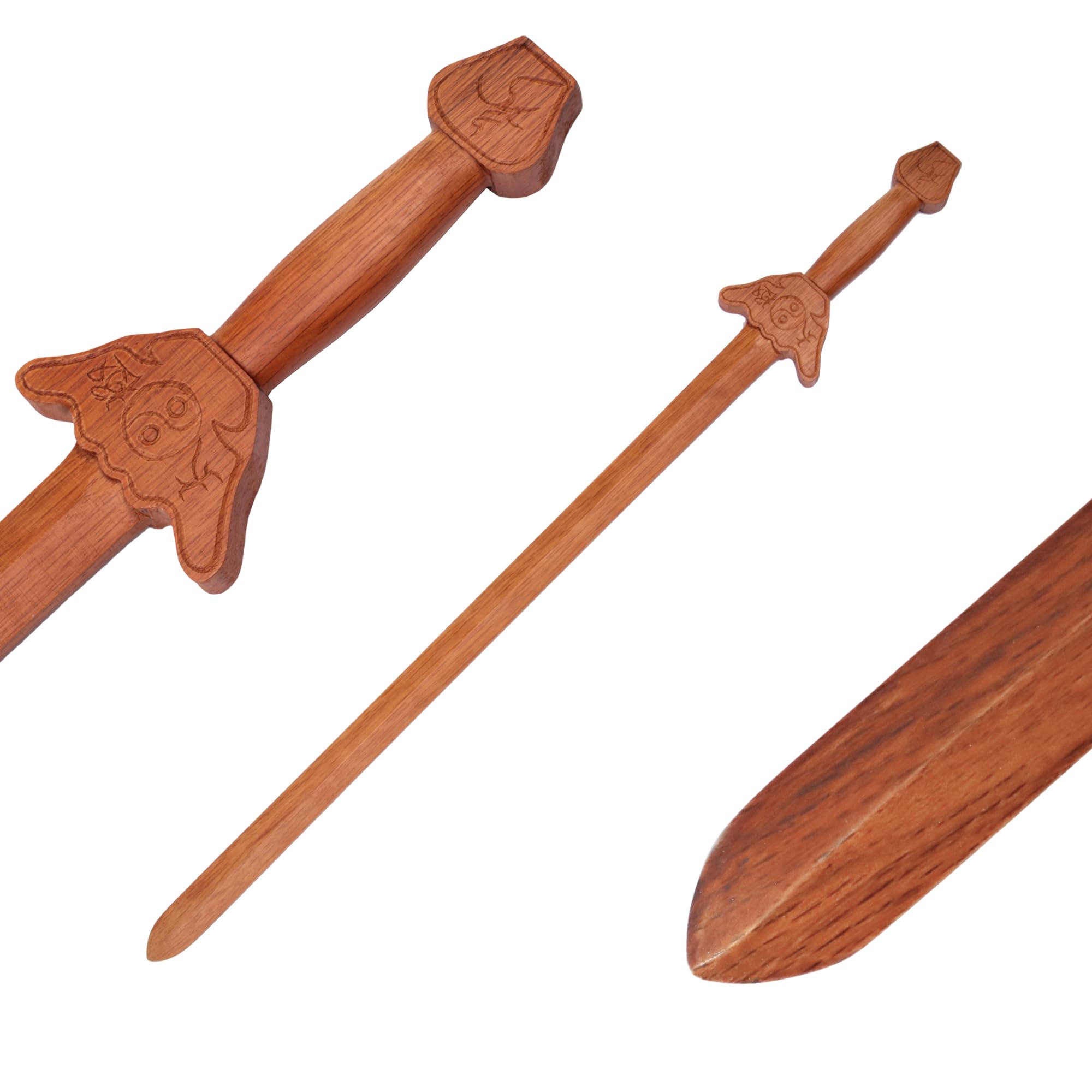 DEPICE Espada Jian/Tai-Chi de Madera, Longitud: Aprox. 91 cm, Peso Aprox. 480 g, sin Pegamento, una Pieza, Kung fu, Tai-chi, Natural