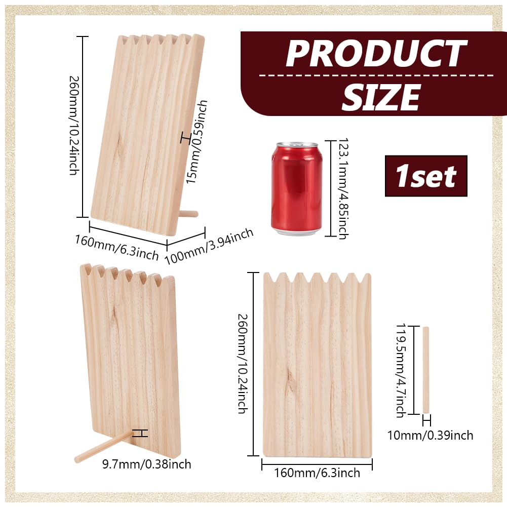 FINGERINSPIRE Espositore per Collane in Legno Portaoggetti Portatile Rettangolare in Legno per Collane Bracciali e Gioielli per Collane Espositore per Gioielli Può Contenere Fino a 3 Collana