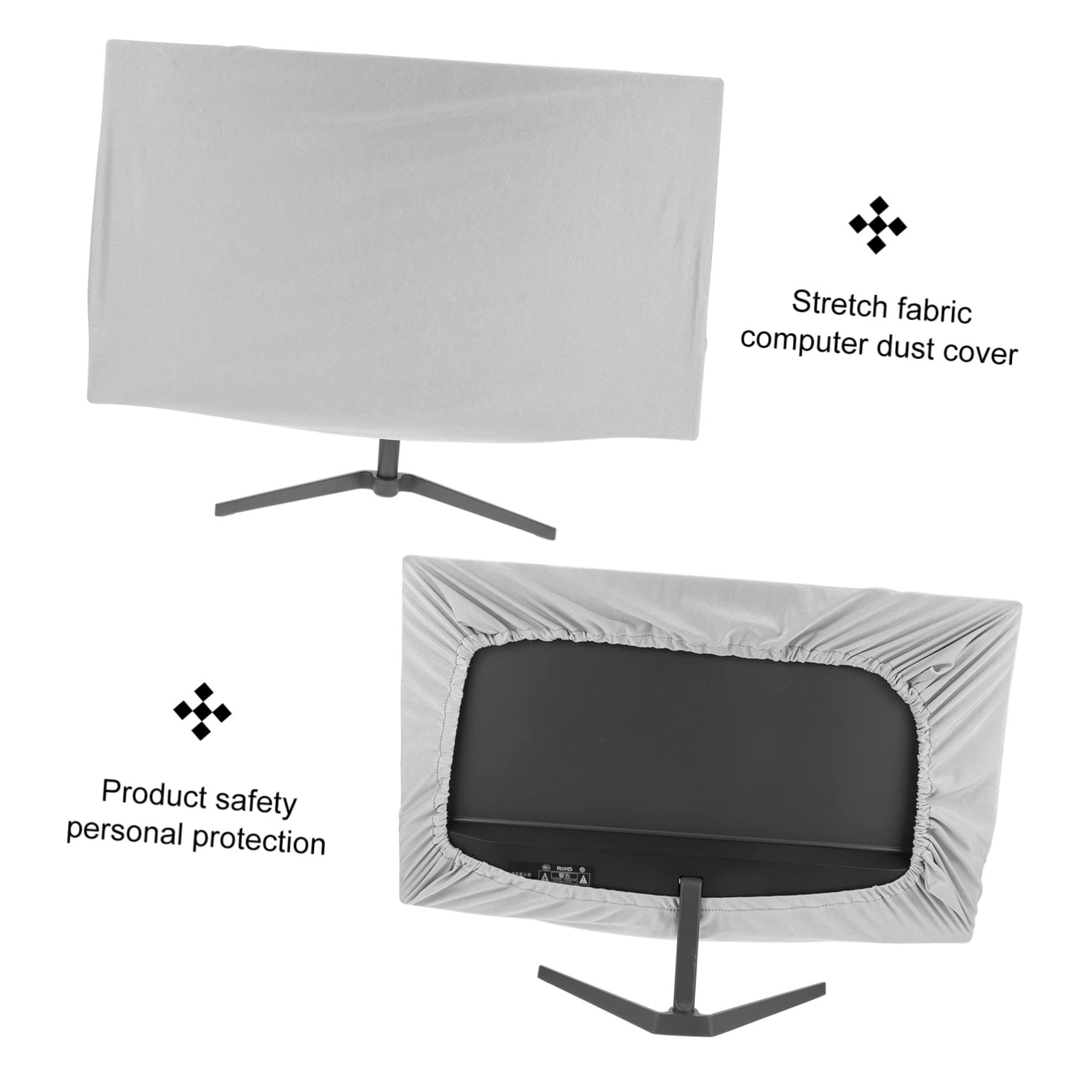 Uonlytech 3pezzi Copertura Antipolvere Per Monitor Protezione e Resistente Per Computer Desktop Facile Per Spazi Puliti
