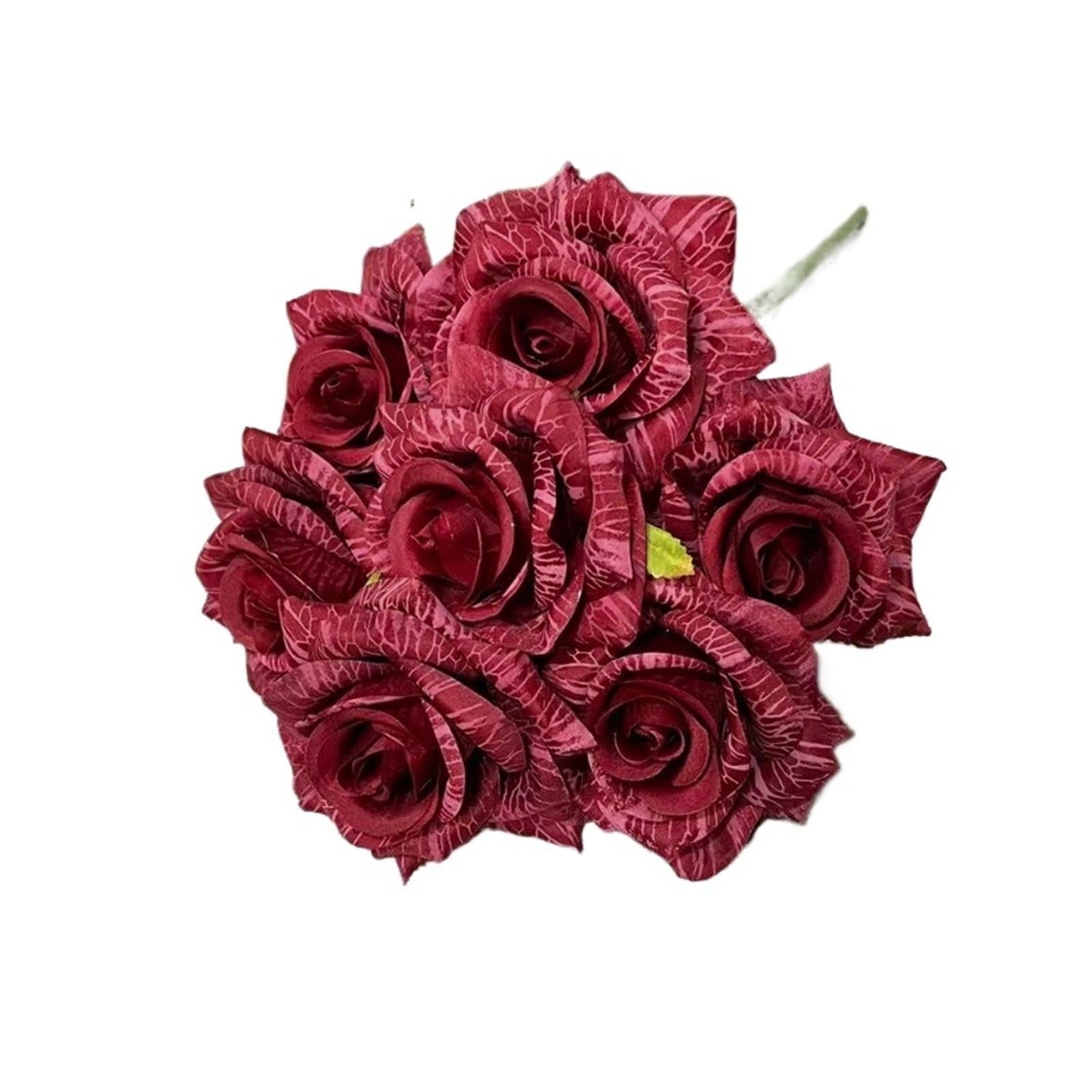 HamPaesk 2/5pcs Artificial Flowers Fake Hotel Decoration Simulation Bundle Flower Gift(Red,5pcs)