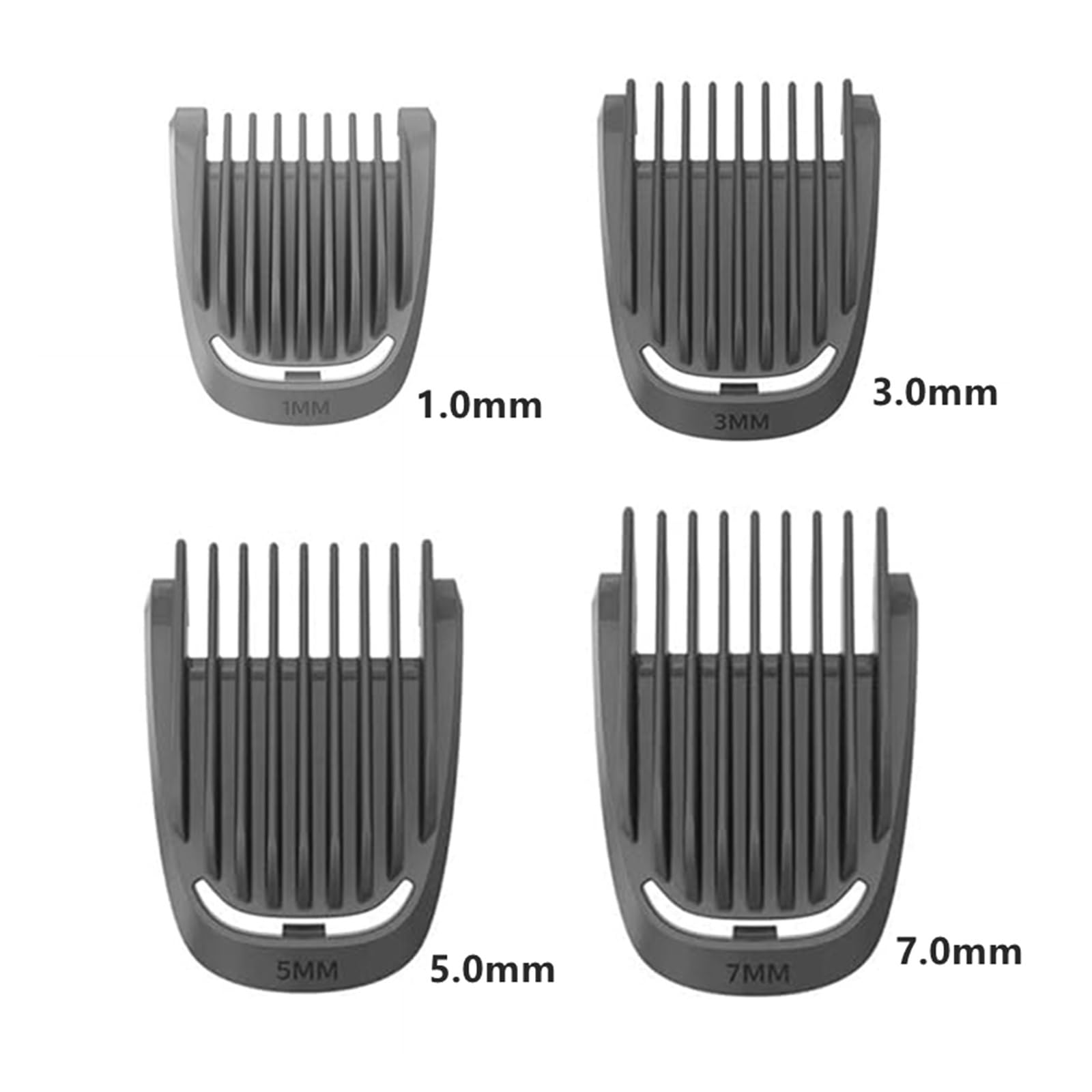 Pettine Guida For Capelli Da Barba Di Ricambio Da 1-3-5-7 Mm | Pettine guida, compatibile con Philips, MG3750 MG3760 MG5750 MG5750 MG7770 Trimmer(4pcs)