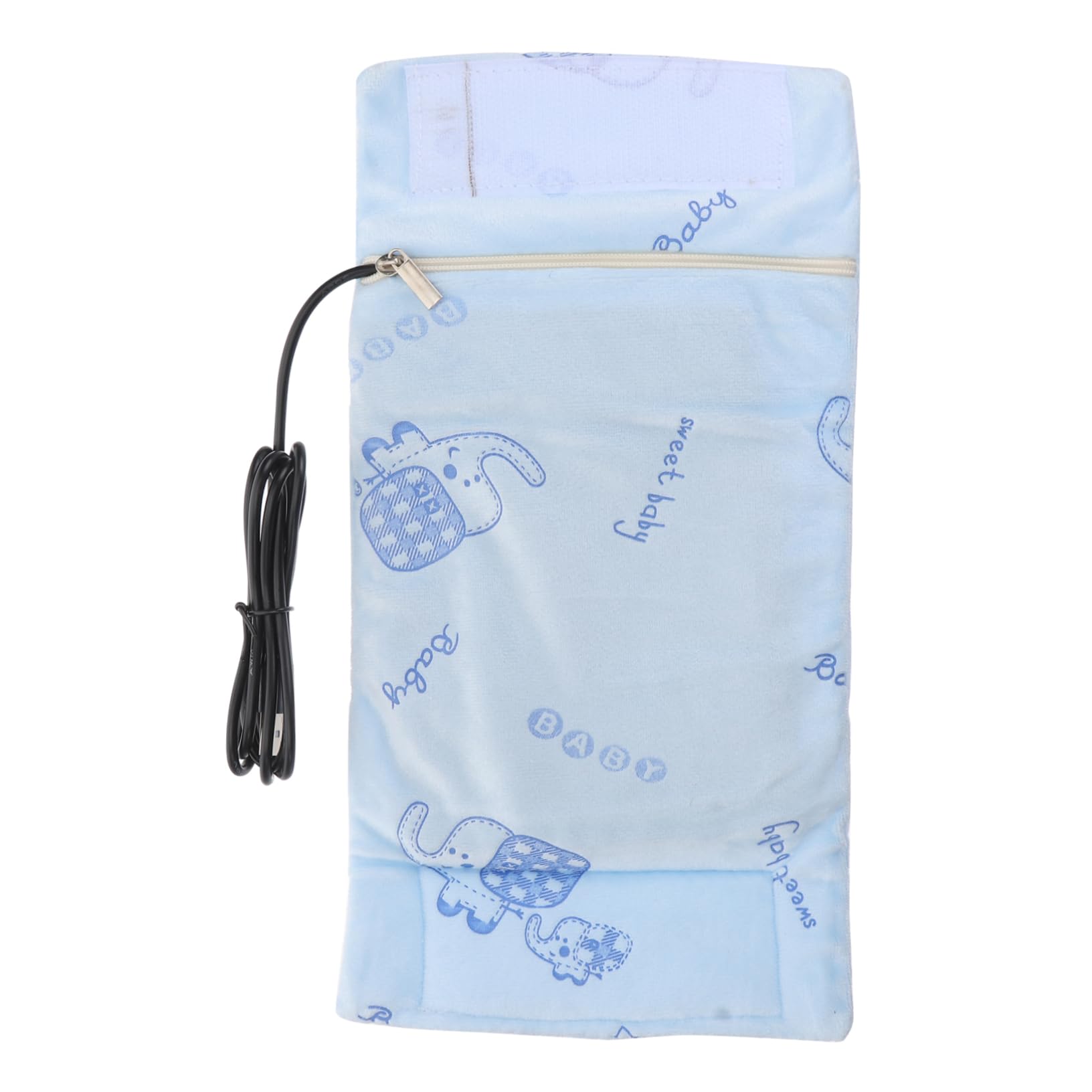 VICASKY 2piezas Calentador De Biberones USB Portátil para Bebés Cubre y Mantiene La Temperatura del Alimento Funda De Aislamiento Térmico Azul