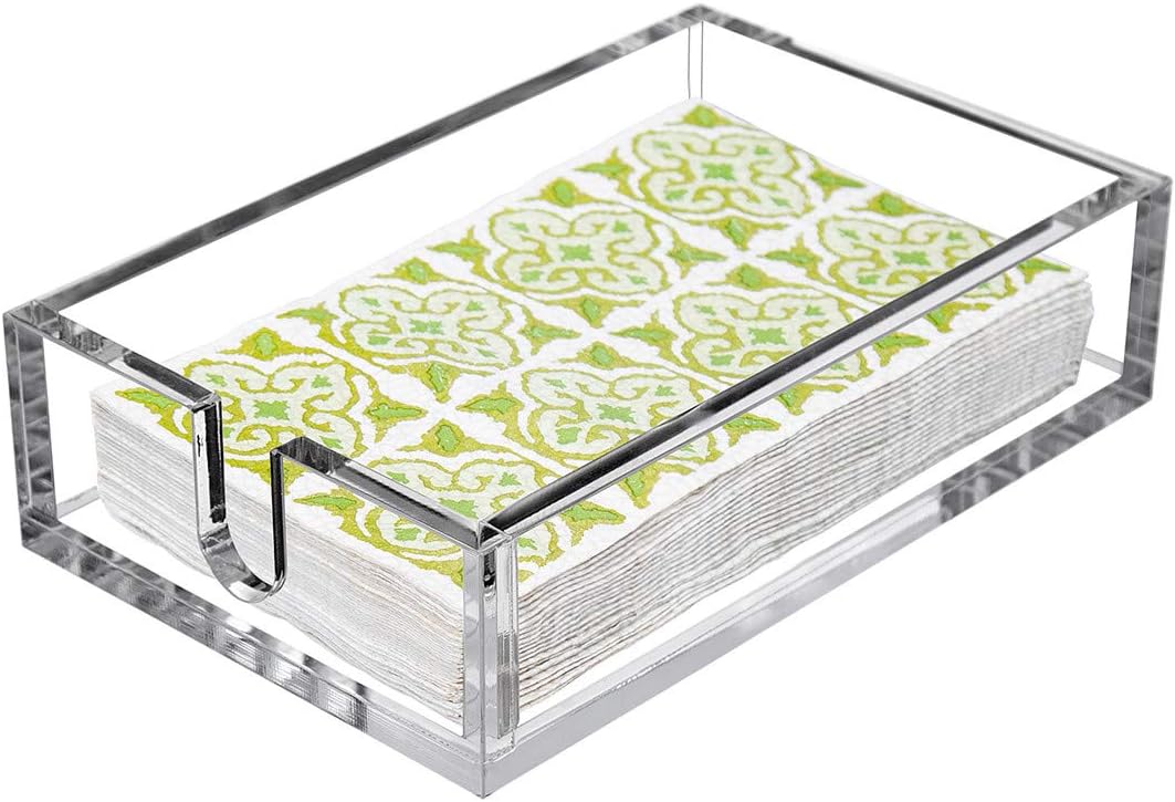 Amazon.com: Acrylic Napkin Holder, Clear Napkin Holder for Bathroom ...