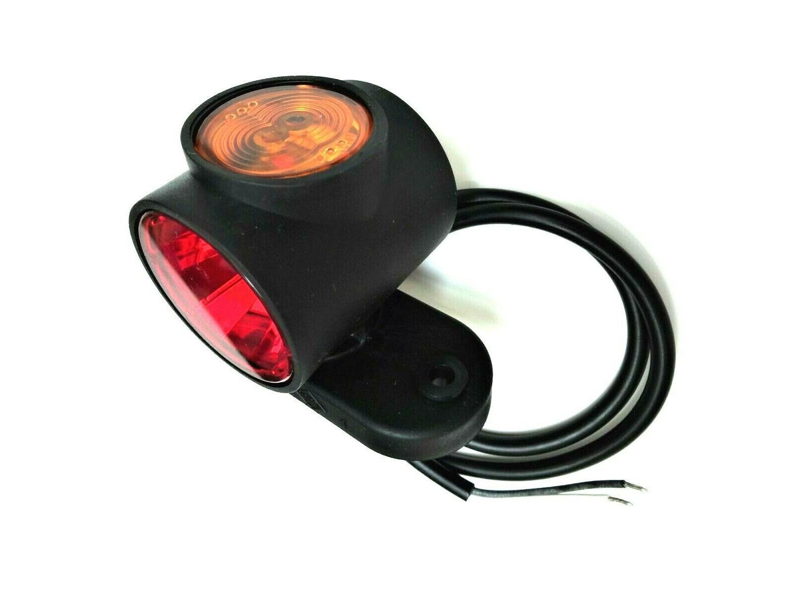 2 luci a LED, indicatori luminosi per ingombro a breve estensione, 12 V/24 V per camion, auto e rimorchi