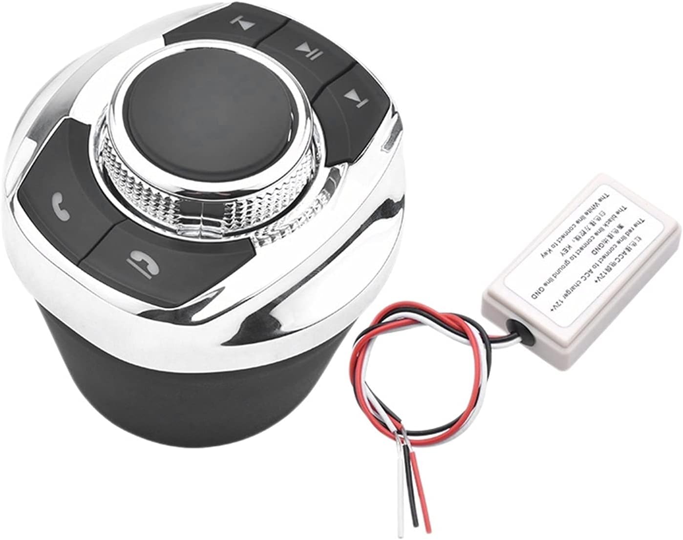 秀逸 Juntao カップ形状 導いた車のアンドロイドナビゲーションプレーヤーのための光8キーカーの無線ステアリングホイールコントロールボタンフィット