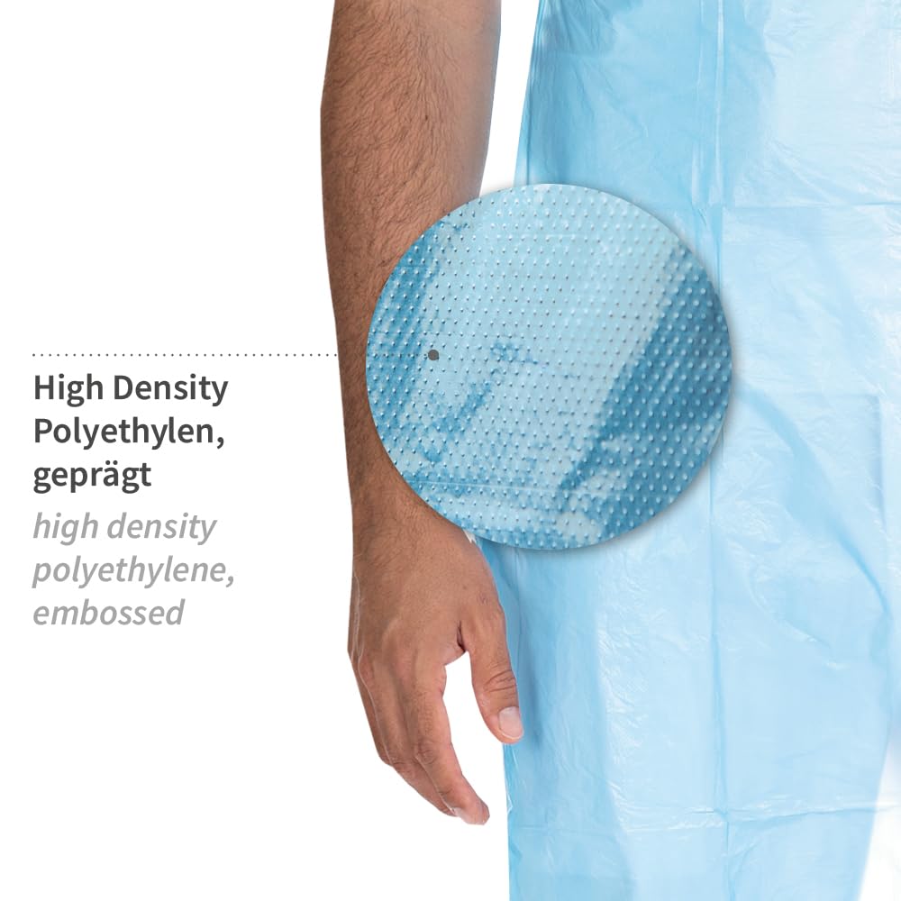 FRANZ MENSCH 1000 Stück Hygonorm Einwegschürzen ca. 12 my | HDPE, white, 12my, L: 125cm, B: 70cm, Box, Einwegschürzen, Plastikschürzen, Einmalschürzen