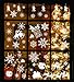 Produktbild JOYIN Joiedomi 138 Stück Fensterbilder für Weihnachten, Schneeflocken Statisch Haftende Fenstersticker Fensterdeko für Holiday Party, Weiß