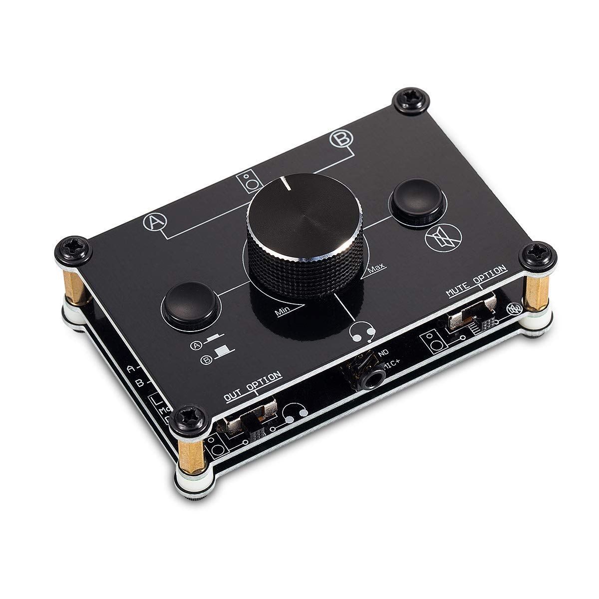 Nobsound MC1024 2Way Microphone Headset/Speaker MIC Audio Switch Hub