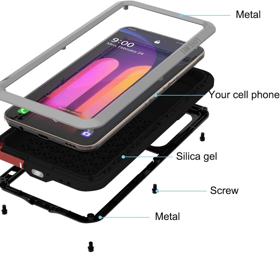 Buy 1 get 1 LOVE MEI LG V60 ThinQ Case with Tempered Glass Screen Protector Shockproof Scratch Proof Hybrid Metal and Silicone Gel Heavy Duty Armor Defender Tough Back Cover for V60 ThinQ / V60 (Sliver) One-Day Sale: Up to 80% Off LOVE MEI LG V60 ThinQ Case with Tempered Glass Screen Protector Shockproof Scratch Proof Hybrid Metal and Silicone Gel Heavy Duty Armor Defender Tough Back Cover for V60 ThinQ / V60 (Sliver)