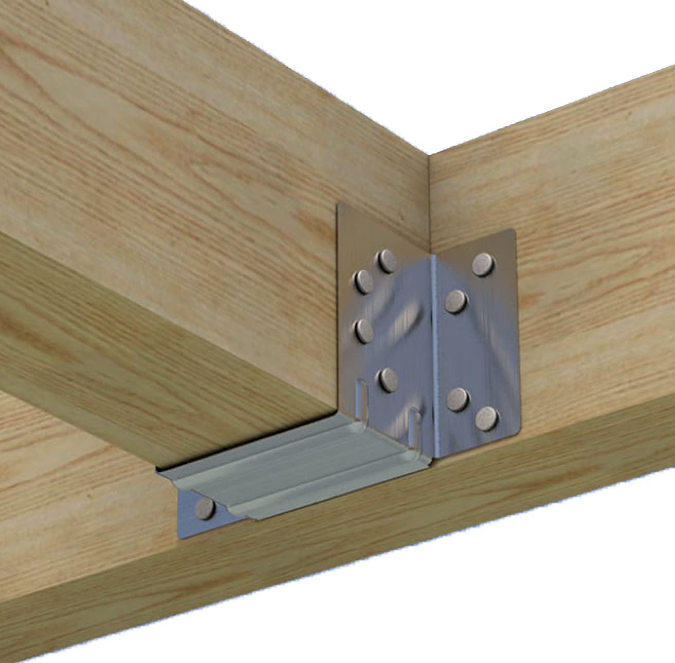 10er Pack Holzbalkenaufhänger Verzinkt – 47 X 67 Mm, Für Den Holzbau