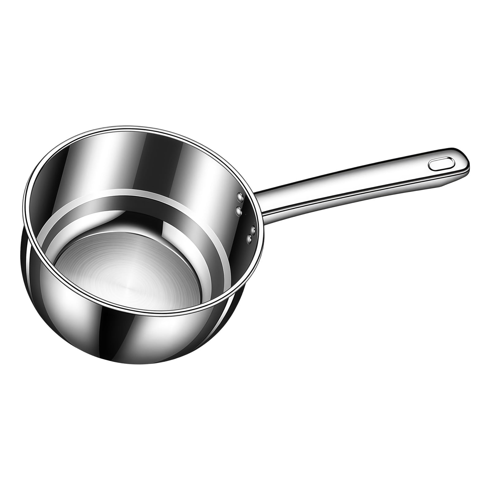 MALSSE Handle Water Scoops Stainless Steel Ladle for Kitchen Gardening Household Watering Dipper for Cooking Serving Water Scoops