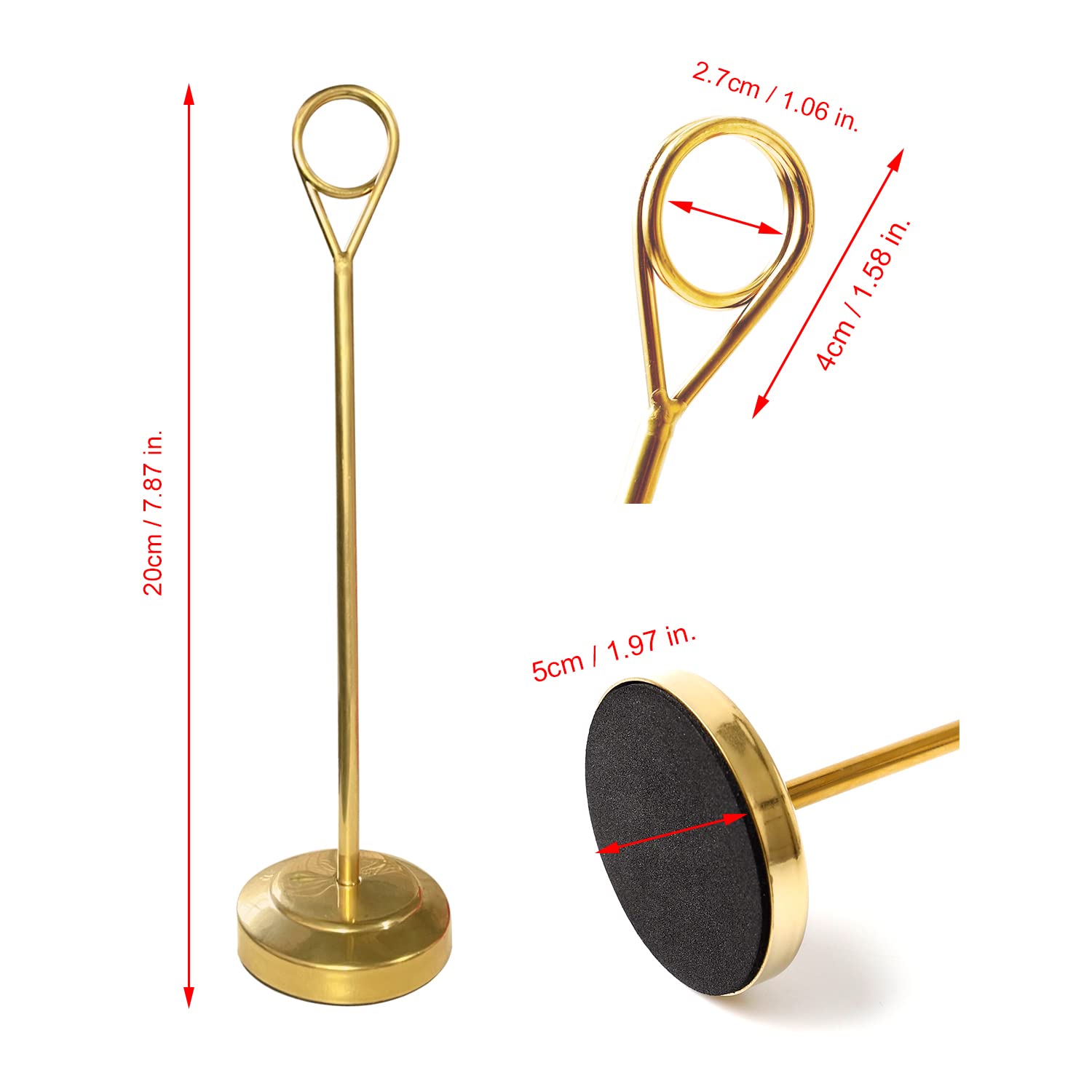 10 soportes para tarjetas de lugar con clip de anillo, soportes de menú para mesas, soporte de humber, letreros reservados para mesas, mesa de boda, tarjetas de nombre, soporte para notas