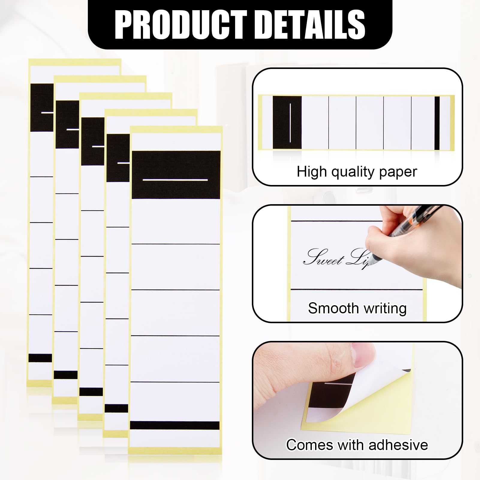Etiquetas Para Carpetas De Archivos, Etiquetas Para Archivos, 2.8 X 1.3 Pulgadas, Etiquetas