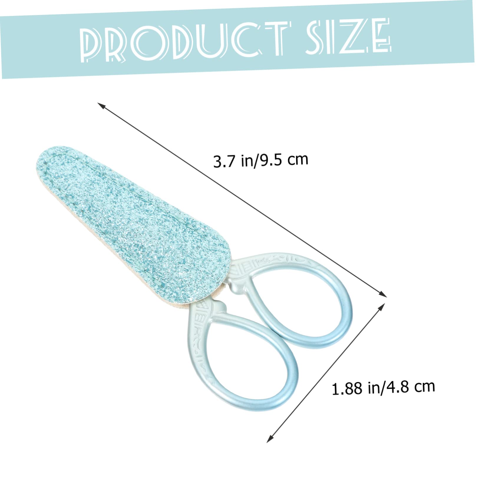 SHINEOFI 4pezzi Cesoie Per Ricamo Ergonomiche Con Protezione Glitterata Strumento Affilato Per Cucito e Artigianato Uso Per Tessuti e Lavori Manuali