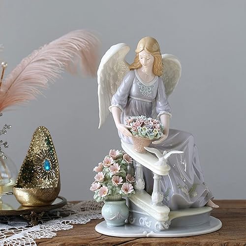 Miniatura 3 de SHUTING2020 Estatua china de feng shui escultura estilo nórdico decoración de sala de estar accesorios para el hogar muñeca de cerámica creativa