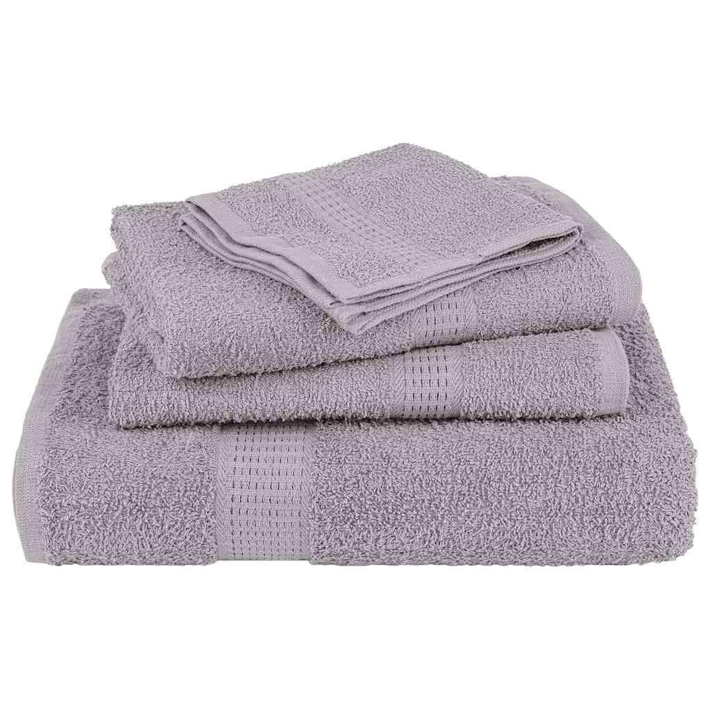 Frogn - Juego de toallas de baño (8 unidades, 360 g/m²), color gris