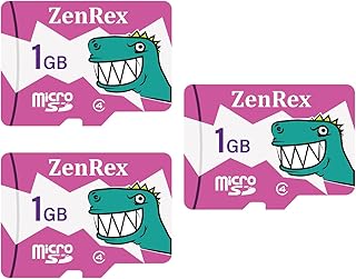 ZenRex 1GB 3 Pack Micro SD Card Class 4 Memory Card Company Use Data Storage File Transfer with Adapter