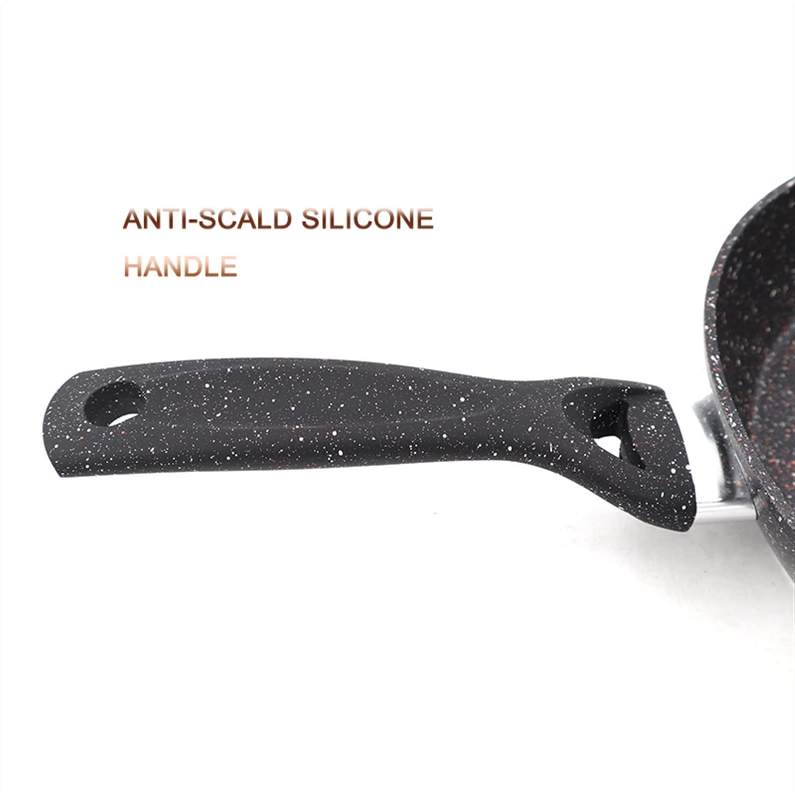 patelnia, Nieprzywierająca patelnia Granitowa Klasyczny design Domowa kuchnia Naczynia kuchenne Kuchenka gazowa(22cm)