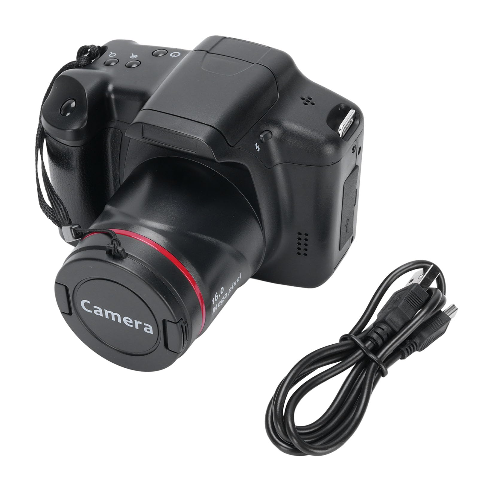 Fotocamera Digitale, Fotocamere 4K per Fotografia e Video, Fotocamera da Vlogging Touch Screen WiFi da 2,4 MP per YouTube con Flash, Hood Lenti, Fotocamere Anteriori e Posteriori