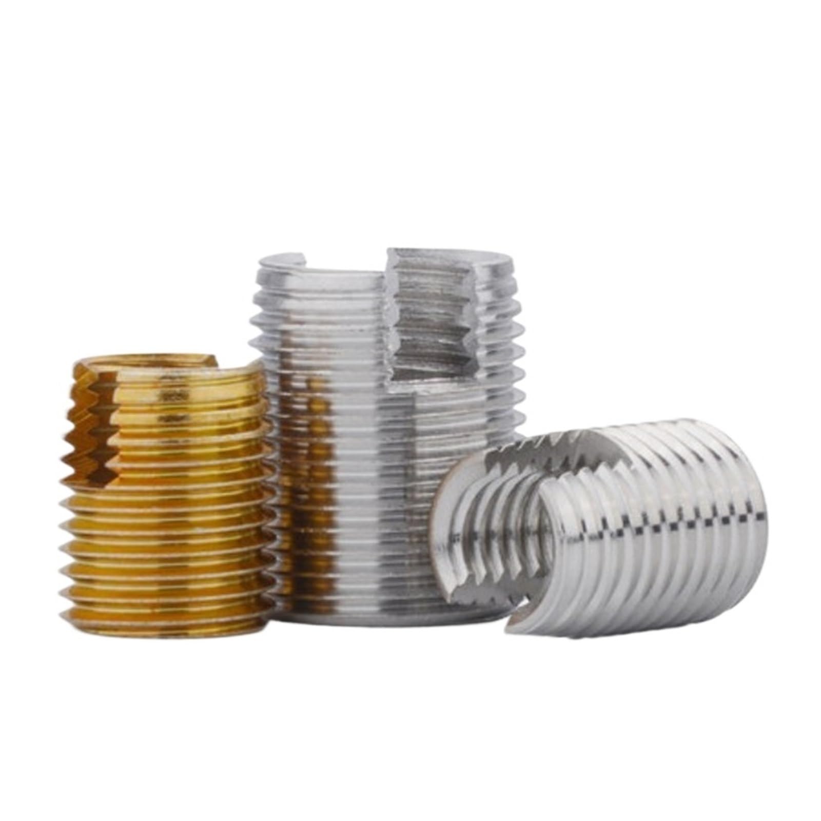 Tuleje redukcyjne, Wkładka gwintowana samogwintująca ze stali nierdzewnej typu 302 M2 do M16, srebrna, opakowanie 20 szt(Galvanized,M14xM28x24mm)