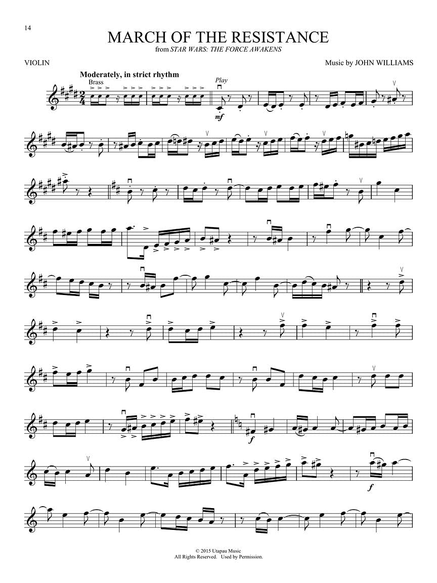 Star Wars: Music From All Nine Films (Star Wars - Instrumental Play-Along, Violin)