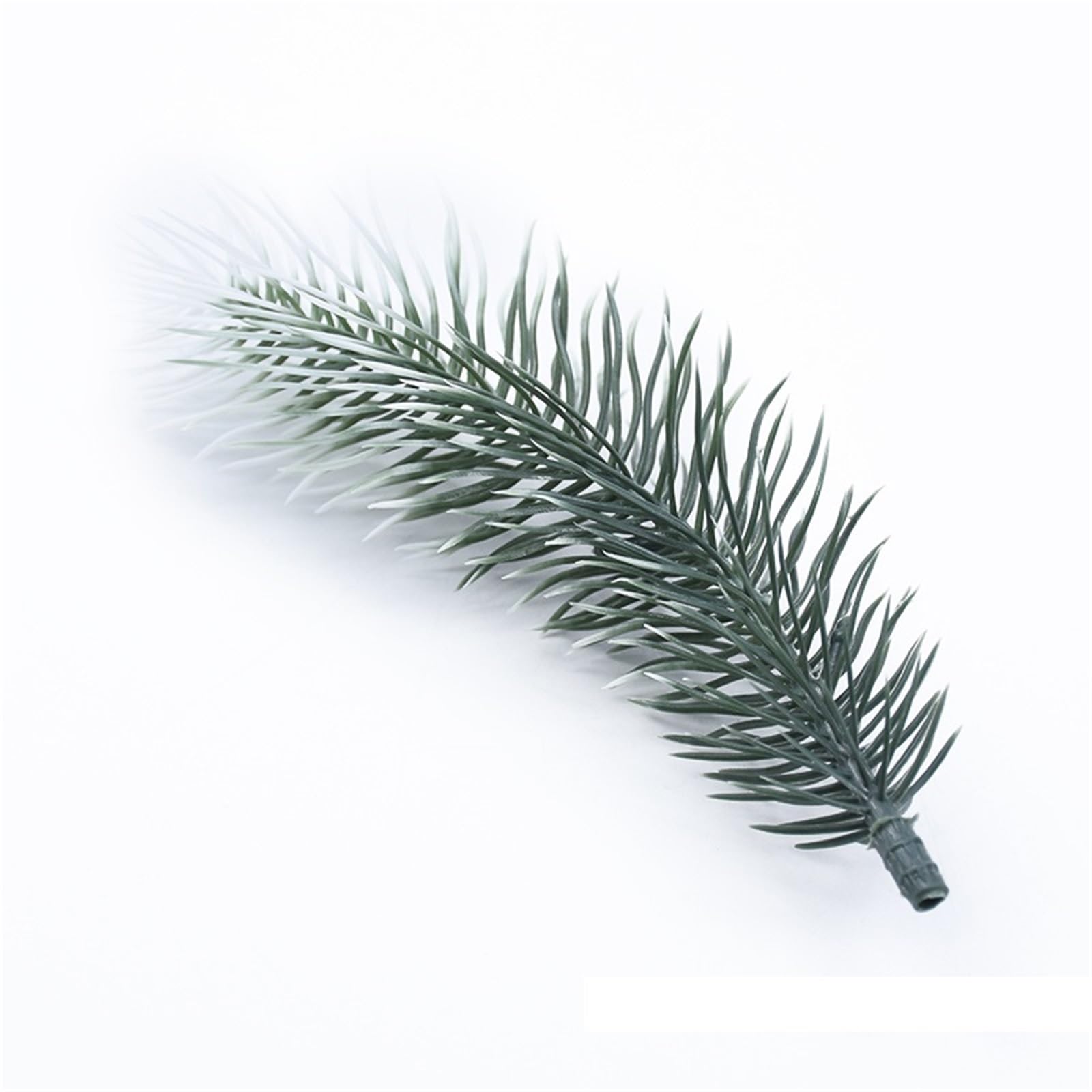 Tannenzweige KüNstlich Wie Echt 100 stücke Künstliche Pflanzen Kunststoff Kiefer Nadel Schneeflocke Weihnachten Kranz Material Hochzeit Dekorative Blumen Kränze Wohnkultur(Color 3)