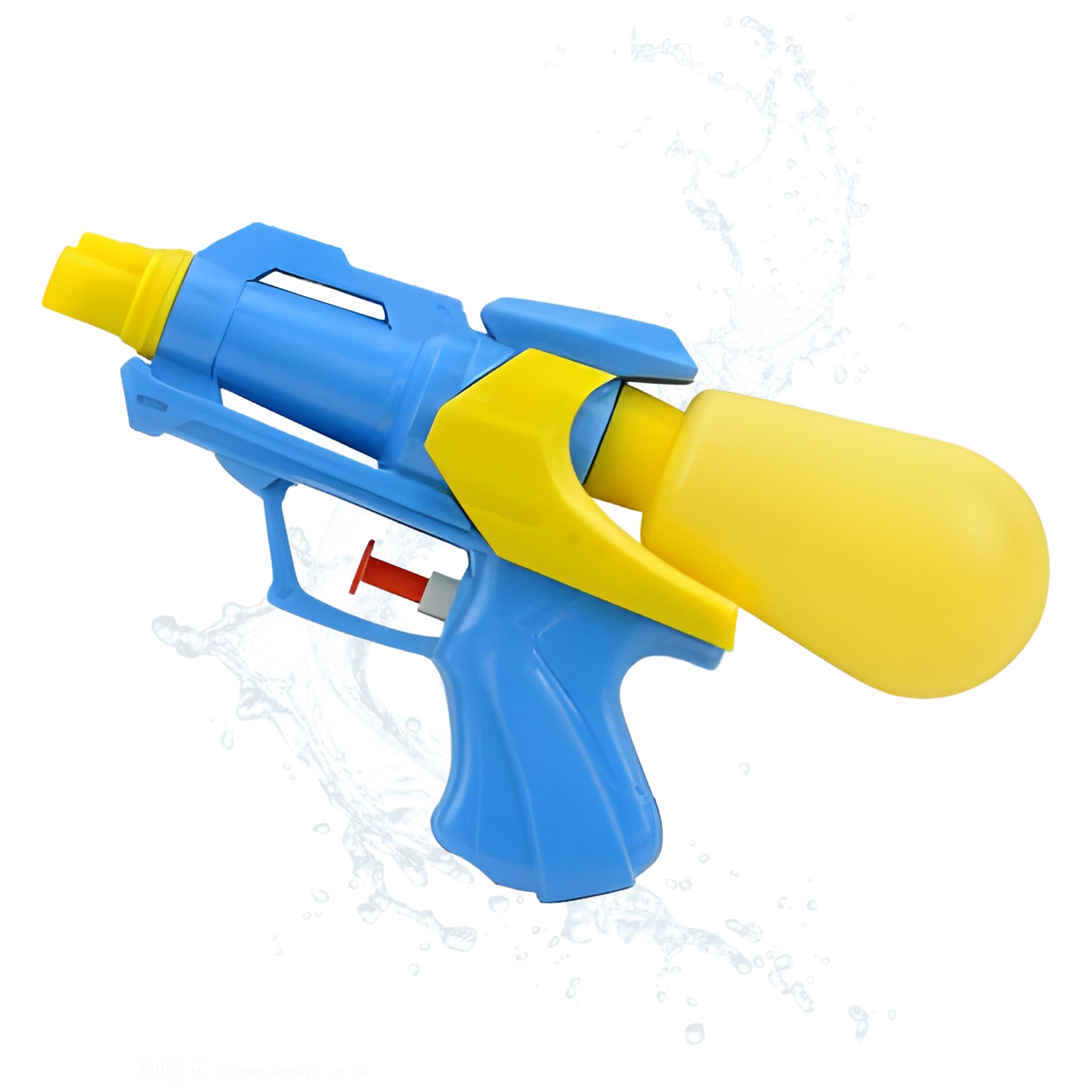 Toyshine 150 ML Capacity Long Range High Air Pressure Spray Water Gun (18x10cm) for Summer Swimming Pool Party Holi Water Toy Gun for Girls Boys Kids 3+, Multi