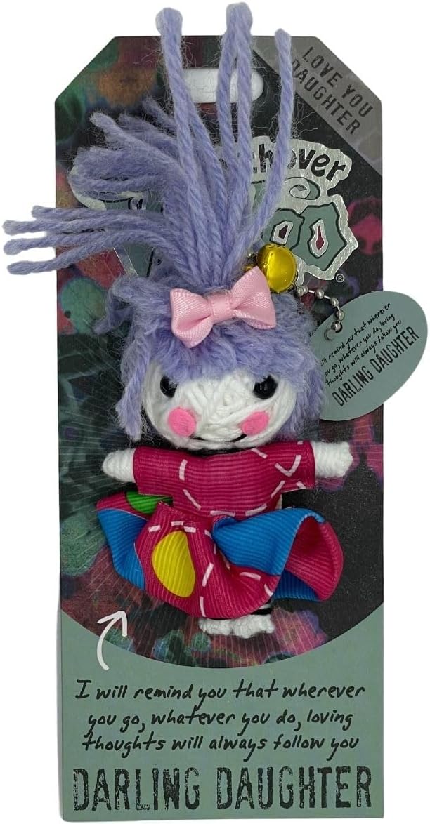 3-Inch Darling Daughter Keychain - Handcrafted Gift to Bring Good Luck and Positivity Everywhere You Go