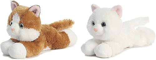 Aurora Paquete de 2 gatos de peluche de 8.5 pulgadas, Sugar Too & Sunshine Tabby, multicolor