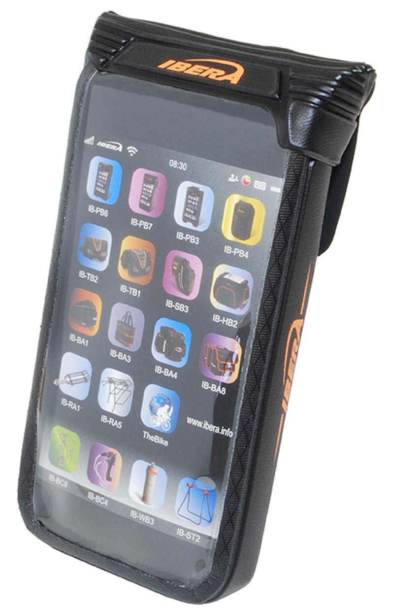 IberaWaterproof Handheld Case for IB-PB7+Q1, Bottle Cage Mount, Black