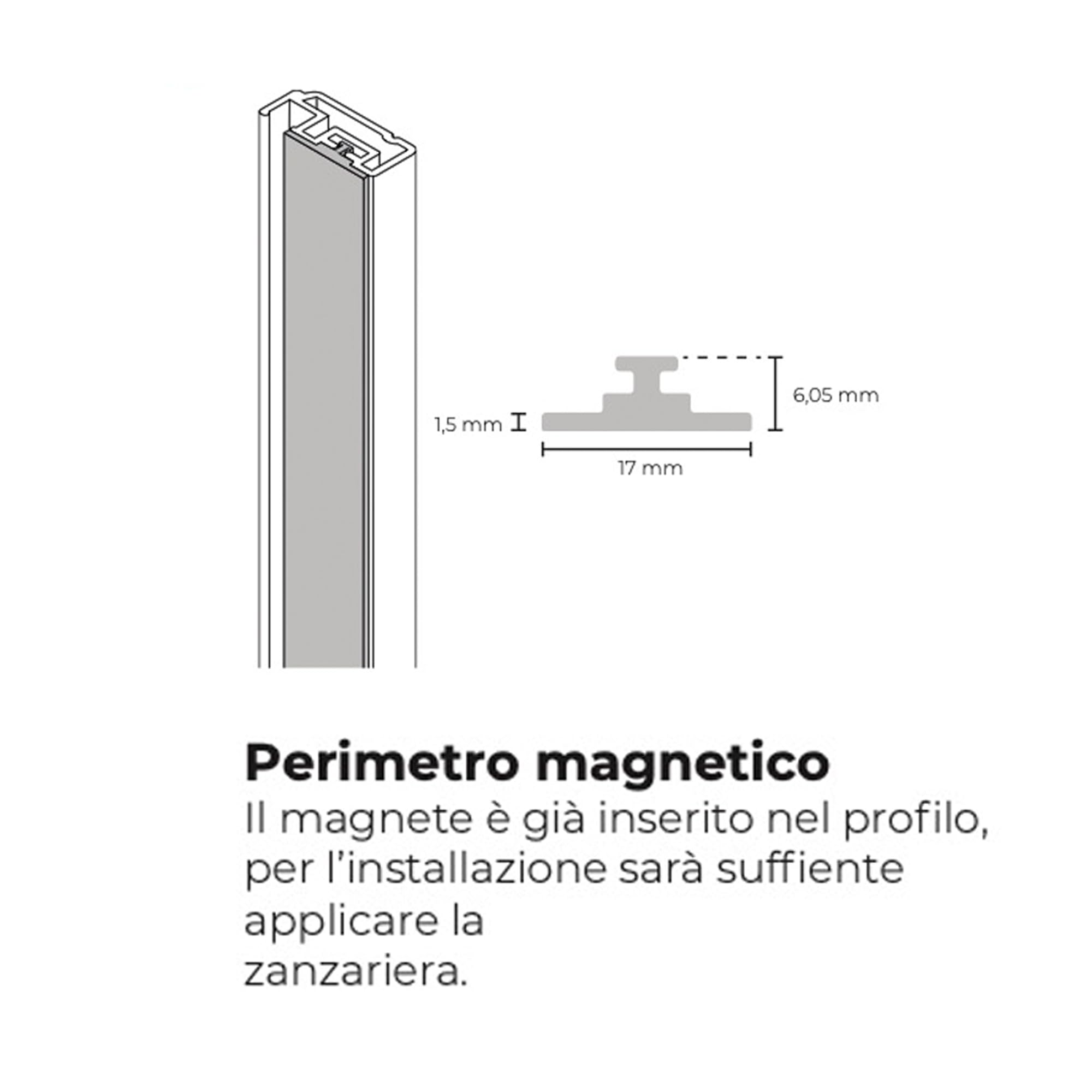 Zanzariera Magnetica Per Finestra Con Telaio In Alluminio Su Misura | Montaggio Facile | Spedizione In 1-3 Giorni