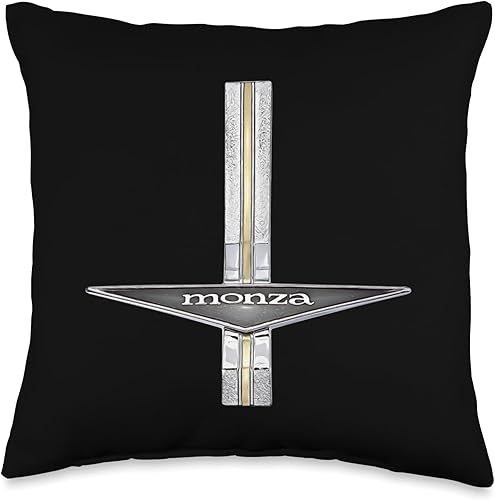 Corvair Addict Corvair Monza - Almohada con diseño de emblema, 16 x 16 pulgadas, multicolor