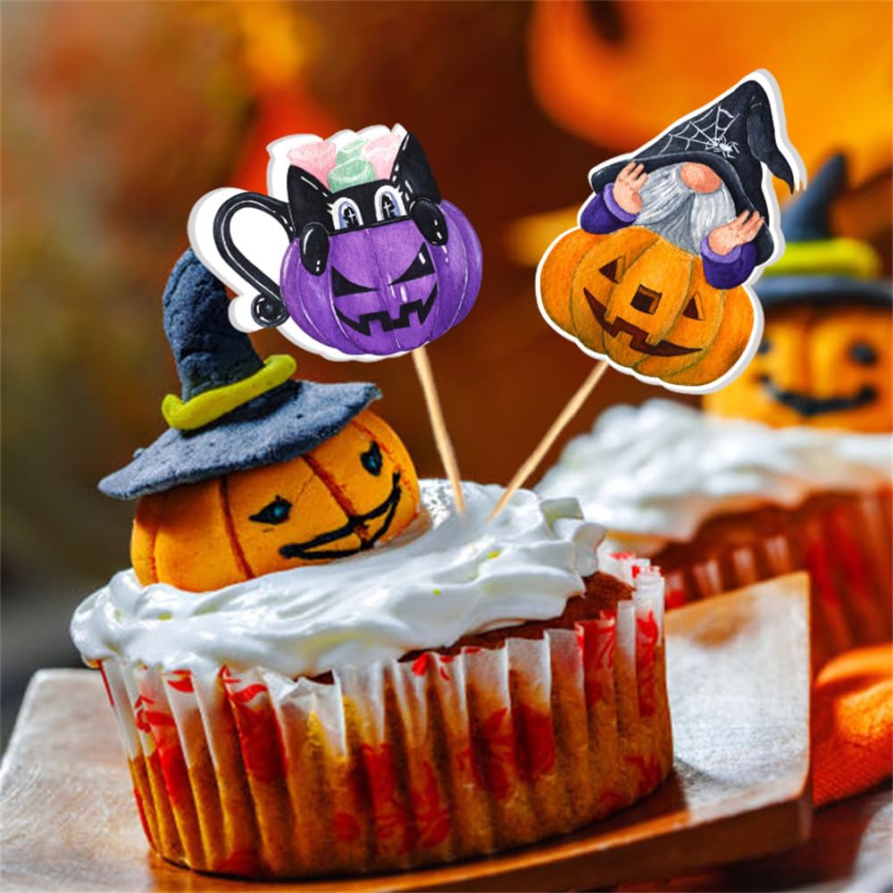 ハロウィン ケーキトッパー カップケーキトッパー 8種16枚 Amazon.co.jp: VTEERY(みさ) ハロウィン ケーキトッパー カップケーキ
