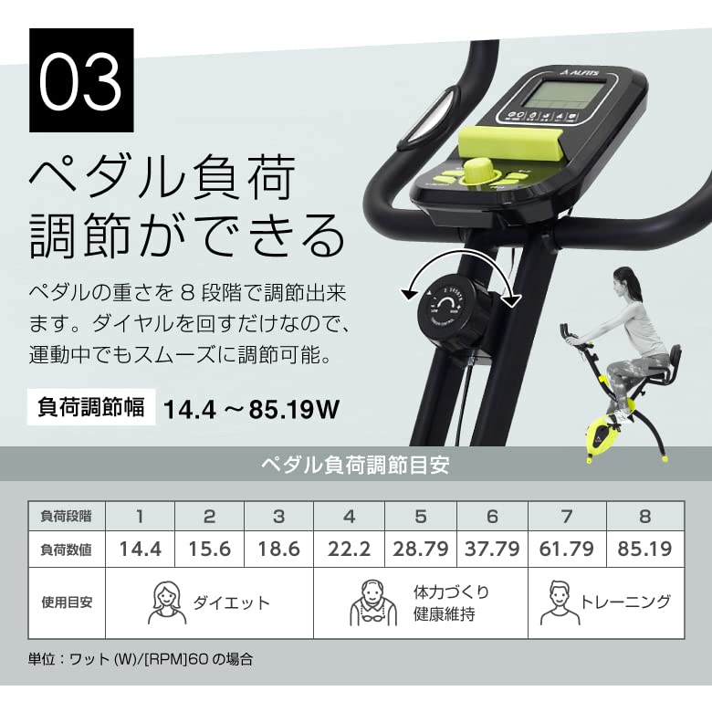 Amazon.co.jp: フィットネスバイク スピンバイク エアロ 心拍数測定
