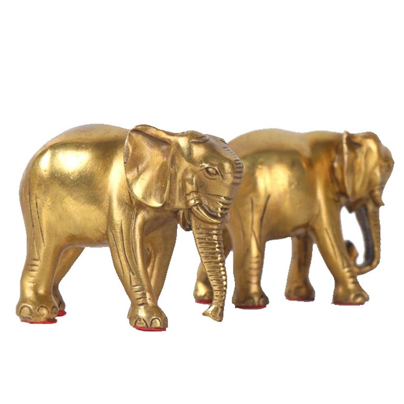 Figurilla Coleccionable Escultura Decoración Estatua Riqueza Luck,Estatua del Elefante Elefante De Bronce Elefante De Feng Shui Bronce Artesanía Decoración Accesorios para El Hogar-B 4.4 años