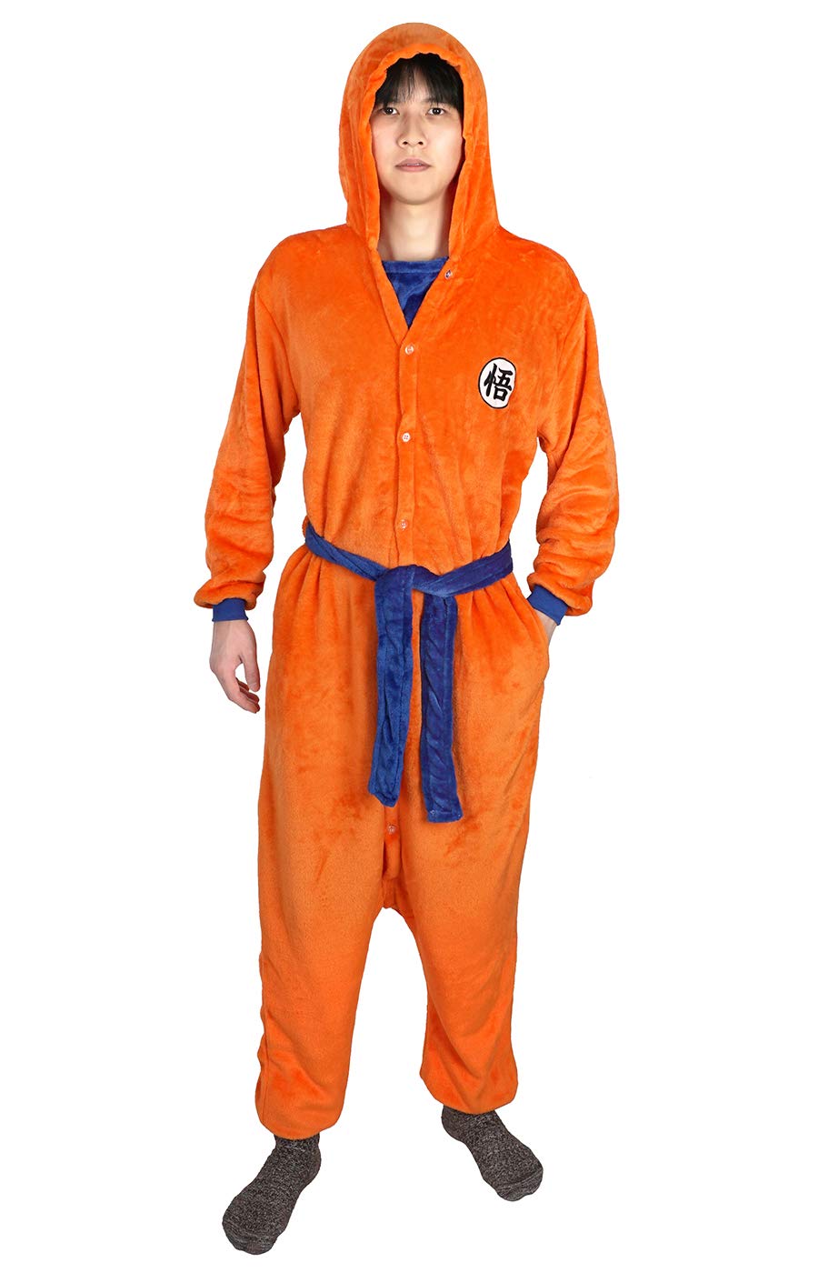 Pyjama Long Homme Dragon Ball Z - Ensemble Coton Doux Officiel, Haut Manches Longues + Pantalon à Cordon, Idée Cadeau Fan